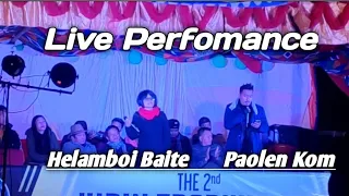 Helamboi Baite&Paolen Kom|| Nachun Hindong'o-Live Perfomence at Khongtah Village||Vipin Trophy