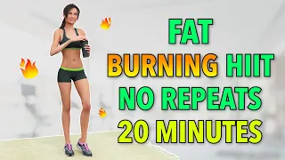 20-MINUTE FAT BURNING CARDIO HIIT WORKOUT - NO REPEATS