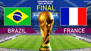 PES 2021 | BRAZIL vs FRANCE - FIFA World Cup 2022 FINAL - Full Match All Goals HD | Neymar vs Mbappe