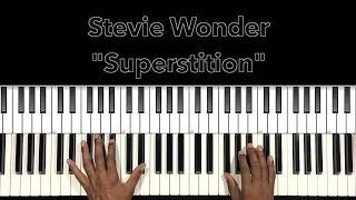 Stevie Wonder "Superstition" Piano Tutorial