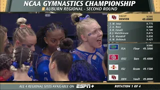 NCAA Women's Gymnastics Auburn Regional Semi 2