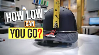 How low can you Stitch on Hats?
