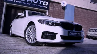 BMW G30 - оклейка кузова целиком, тонирование и антихром