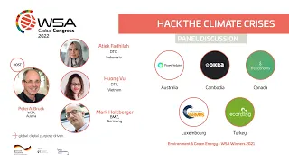 Hack the Climate Crises | Panel Discussion at WSA Global congress 2022