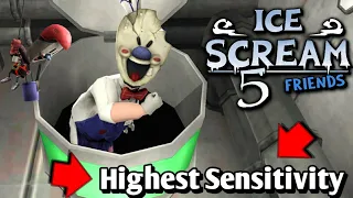 Ice Scream 5 With Highest Sensitivity Full Gameplay