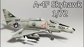 ต่อโมเดลเครื่องบินรบ A-4F Skyhawk VA-55 1/72 Hasegawa Fullbuild
