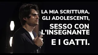 ANGELO DURO | LA MIA SCRITTURA, GLI ADOLESCENTI, SESSO CON L'INSEGNATE E I GATTI.