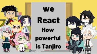 Hashira React To How strong is Tanjiro | Demon Slayer | Gacha club #gacha