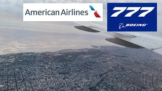 American 777 SPECTACULAR Approach and Landing into Buenos Aires (EZE)