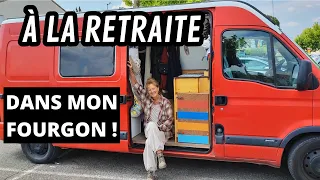 Maud 60 ans retraitée, Aime la Van Life! Elle vit comme dans une vraie maison ! (un FOURGON aménagé)