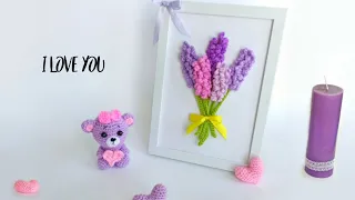 Шикарно 💜🌸 Как вязать " Букет ЛАВАНДЫ " крючком / Цветы амигуруми