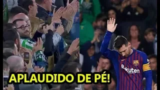 Messi é APLAUDIDO DE PÉ pela torcida Rival após DESTRUIR mais um jogo! Bétiis 1 x 4 Baarceelona