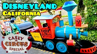 Casey Jr. Circus Train Full Ride at Disneyland California [4K]