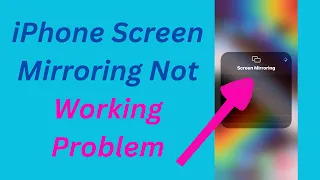 How to Fix Screen Mirroring Not Working iPhone | How to Screen Mirror iPhone to Tv if Not Working.