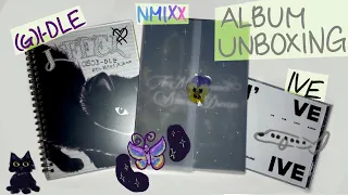 nmixx a midsummer nmixx’s dream(forest ver.)＋ive and (g)i-dle album unboxing 【アルバム開封】