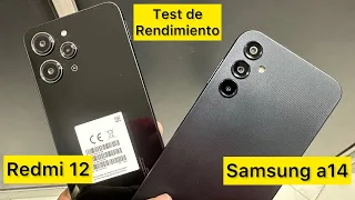 Xiaomi Redmi 12 frente a Samsung a14  [ cual comprar? ]  test de rendimiento