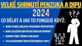 CO DĚLAT KDYŽ - TŘETÍ DŮCHODOVÝ PILÍŘ: Velký přehled Penzijka a DIPu, Typy smluv, Rozdíly - 2024