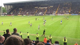 Build-up to Pompey's 3rd goal at Notts County