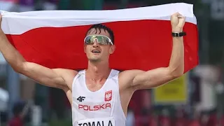 Men's 50km walk: and Poland's Dawid Tomala wins Gold||race highlights||Tomala wins gold in Tokyo2020