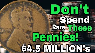 Do Not Sell These Top 4 Most Valuable pennies that could make you A millionaire! Coins worth money!