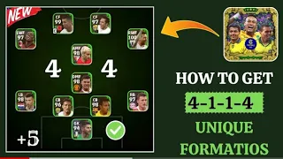 HOW TO GET 4114/424 AND TOP 5 UNIQUE FORMATIONS UPDATE IN EFootball 2024 Mobile .#pesman