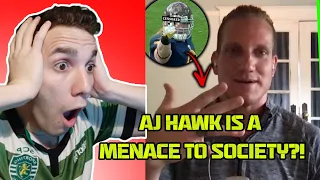 AJ Hawk Is A Menace To Society on The Pat McAfee Show!! | **REACTION**
