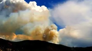 RED CANYON FIRE! Time Lapse. Glenwood Springs, Colorado. 8-13-13