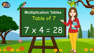 Table of 7 | Times tables | Multiplication tables |7 ka pahada | Learning Booster | Maths tables