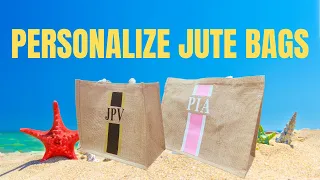 How to personalize JUTE BAGS printing tutorial step by step