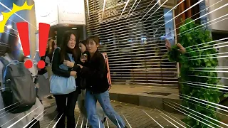 (JAPAN)Bushman go on a rampage even at night in Shibuya ! "Bushman prank"