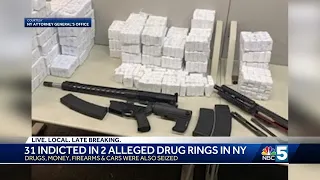31 people indicted in New York drug rings bust