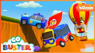 I'm a Superhero Song | Go Buster | Classic Vehicle, Truck and Car Cartoons for Kids