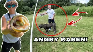 ANGRY KAREN THREATENS KIDS FISHING! (CRAZY)