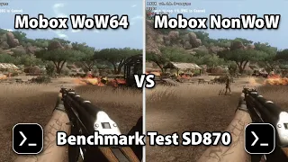 Mobox WoW64 vs NonWoW | Far Cry 2 Benchmark Test | SD870