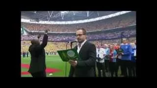 Alfie Boe with BBC Songs of Praise FA Cup Fans Choir