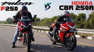 Honda CBR 250R vs Bajaj Pulsar F250 Performance Test