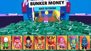 ALL NEW SKIN 0.64 vs New Map  BUNKER MONEY 🔥 Stumble Guys