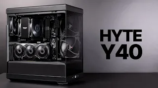 All Black Air Cooled HYTE Y40 | Noctua NH-U12A | 13600KF B760 Undervolting | RX 7900 XT