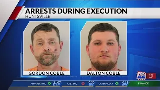 Two arrested during Coble Execution