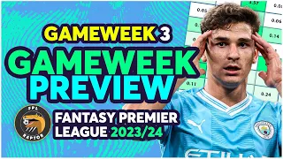 FPL GAMEWEEK 3 PREVIEW | SELL RASHFORD, BUY ALVAREZ? | Fantasy Premier League Tips 2023/24