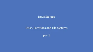 linux storage - partitions and filesystems - part 1 - lpic by example