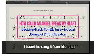 How could an angel break my heart / Karaoke / Backing track for B♭instruments