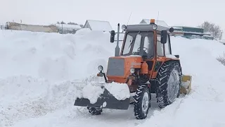 Лтз 60 С Мотором Мтз борьба со снегом