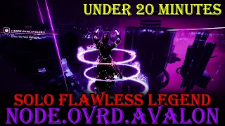 Solo Flawless Legendary Vexcalibur Mission | Voidwalker | Secret Vex Exotic NODE.OVRD.AVALON Mission