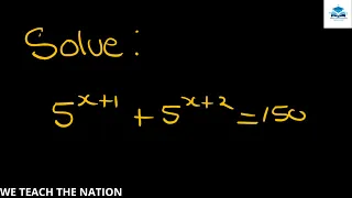 Solving exponential equations.