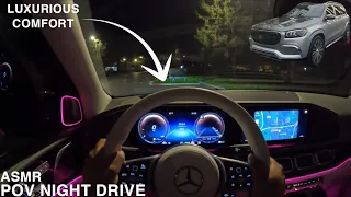 MERCEDES MAYBACH GLS 600 MIDNIGHT POV DRIVE | ASMR | SLEEP