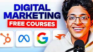 Learn DIGITAL MARKETING For FREE! [Free Courses with Certificates] | Digital Marketing Courses 2024