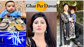 Mama Ghar Par Dawat | Hum Ghar Sy Nikalnay Lagy k Guest A Gaye #vlog #familyvlog #india #trending