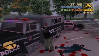 GTA III - A lot of Enforcers spawning at the 'Decoy' mission without a reason :eyes: (Read caption)