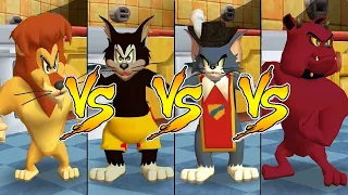 Tom and Jerry in War of the Whiskers Lion Vs Spike Vs Butch Vs Tom (Master Difficulty)